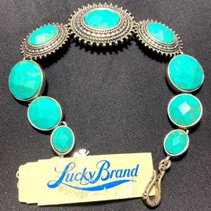 ❤️. LUCKY BRAND TURQUOISE BLUE BRACELET STILL WITH  TAGS .